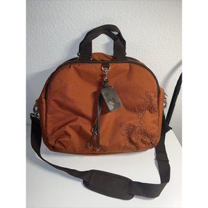 American Tourister Carry On Luggage - Shoulder Bag - Orange - Laptop Sleeve